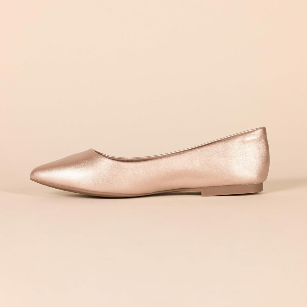Amazon Essentials Womens Pointed-Toe Ballet Flat
