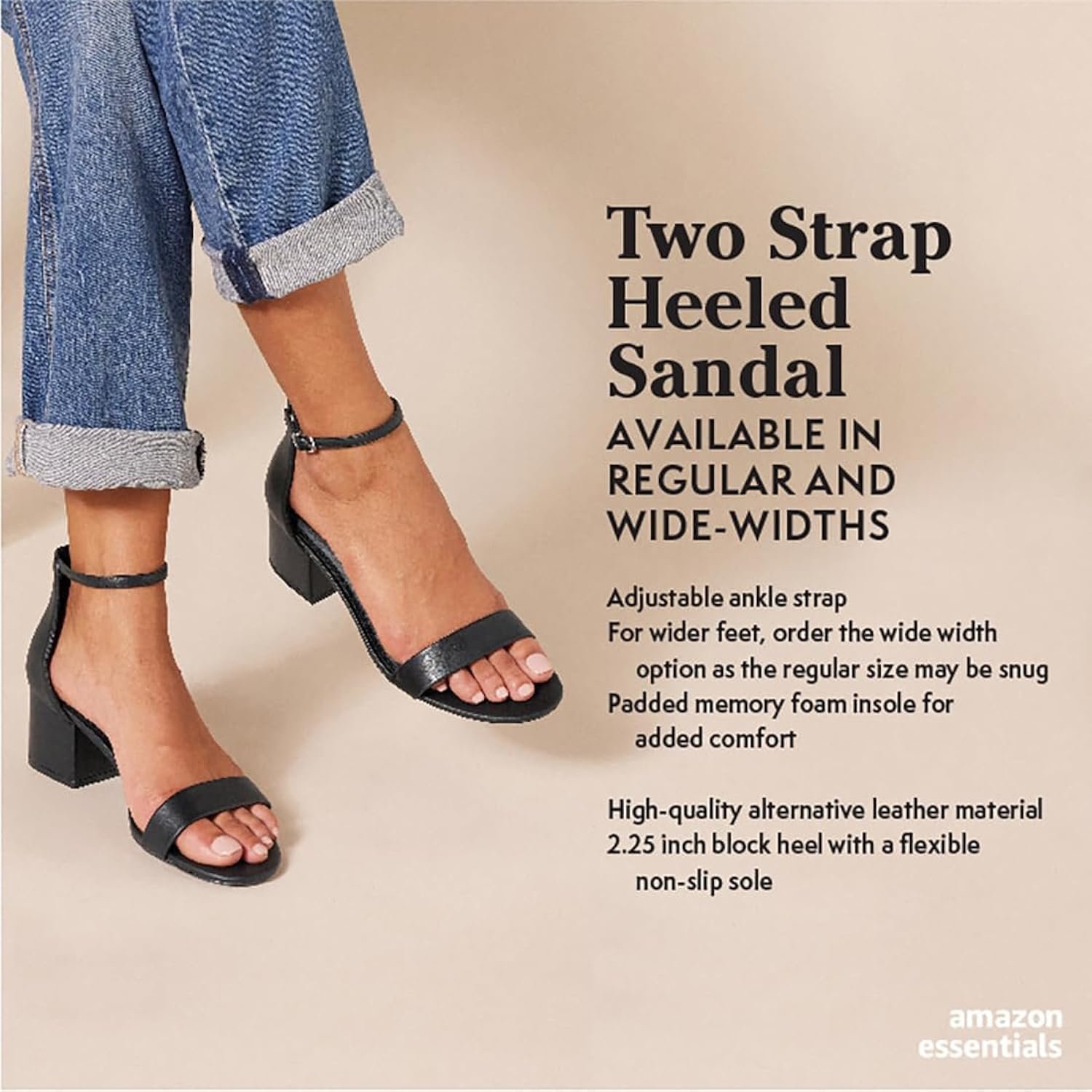 Review of Amazon Essentials Two Strap Heeled Sandal post thumbnail