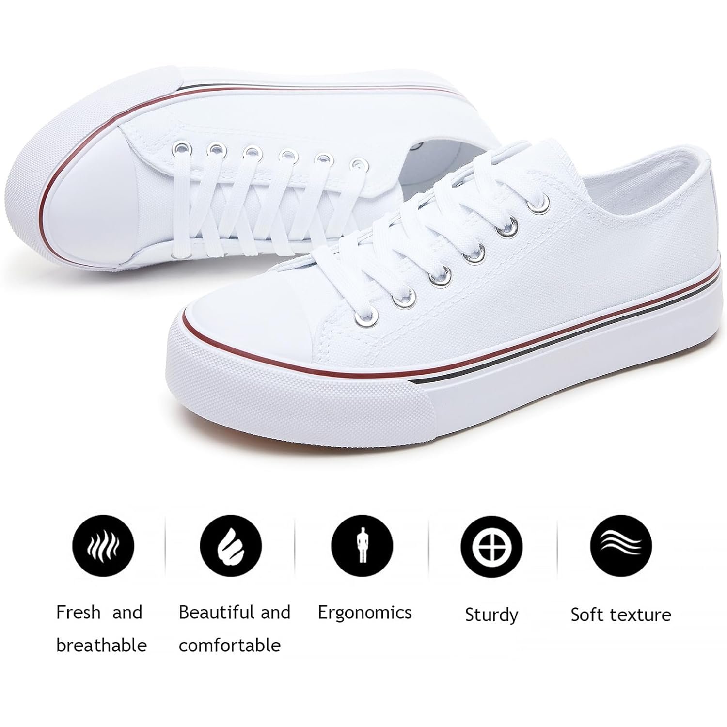 FRACORA Womens White Canvas Sneakers Review post thumbnail
