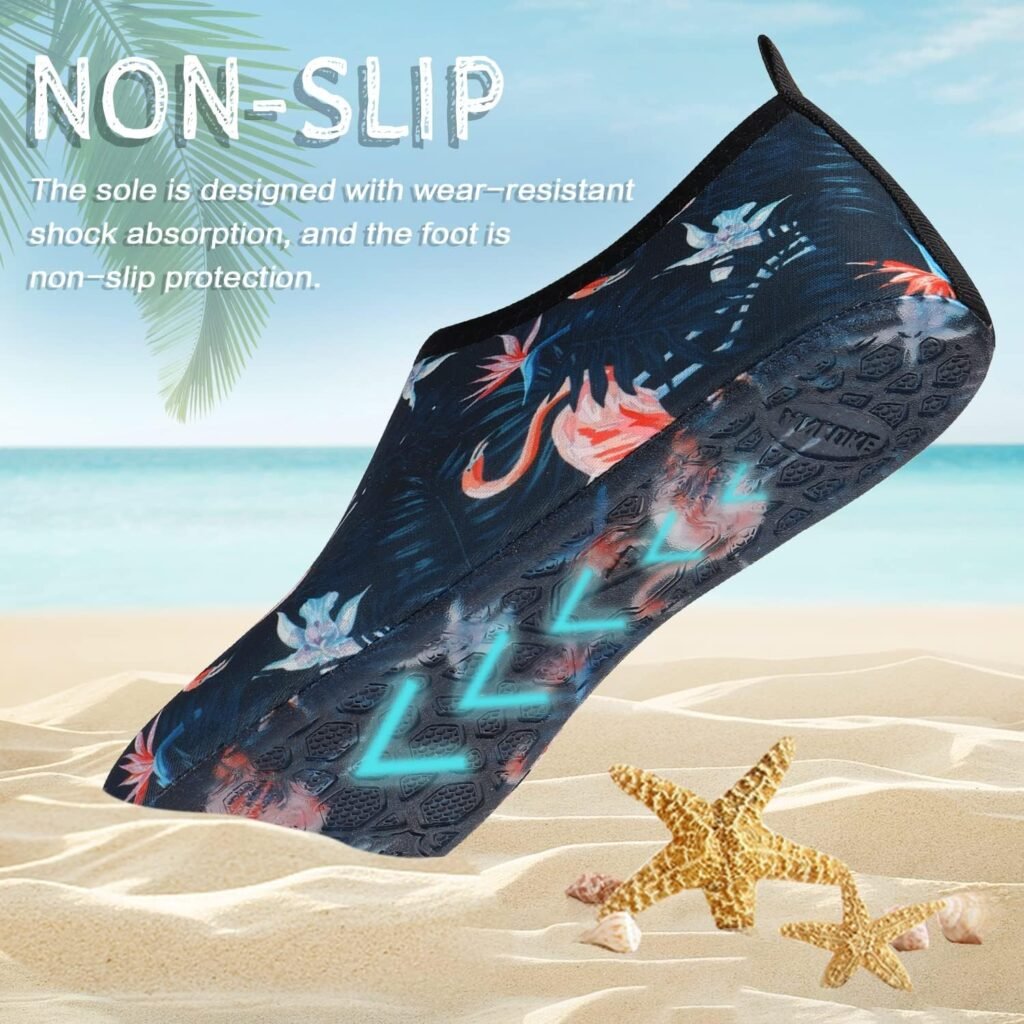 ANLUKE Water Shoes Barefoot Aqua Yoga Socks Quick-Dry Beach Swim Surf Shoes for Women Men