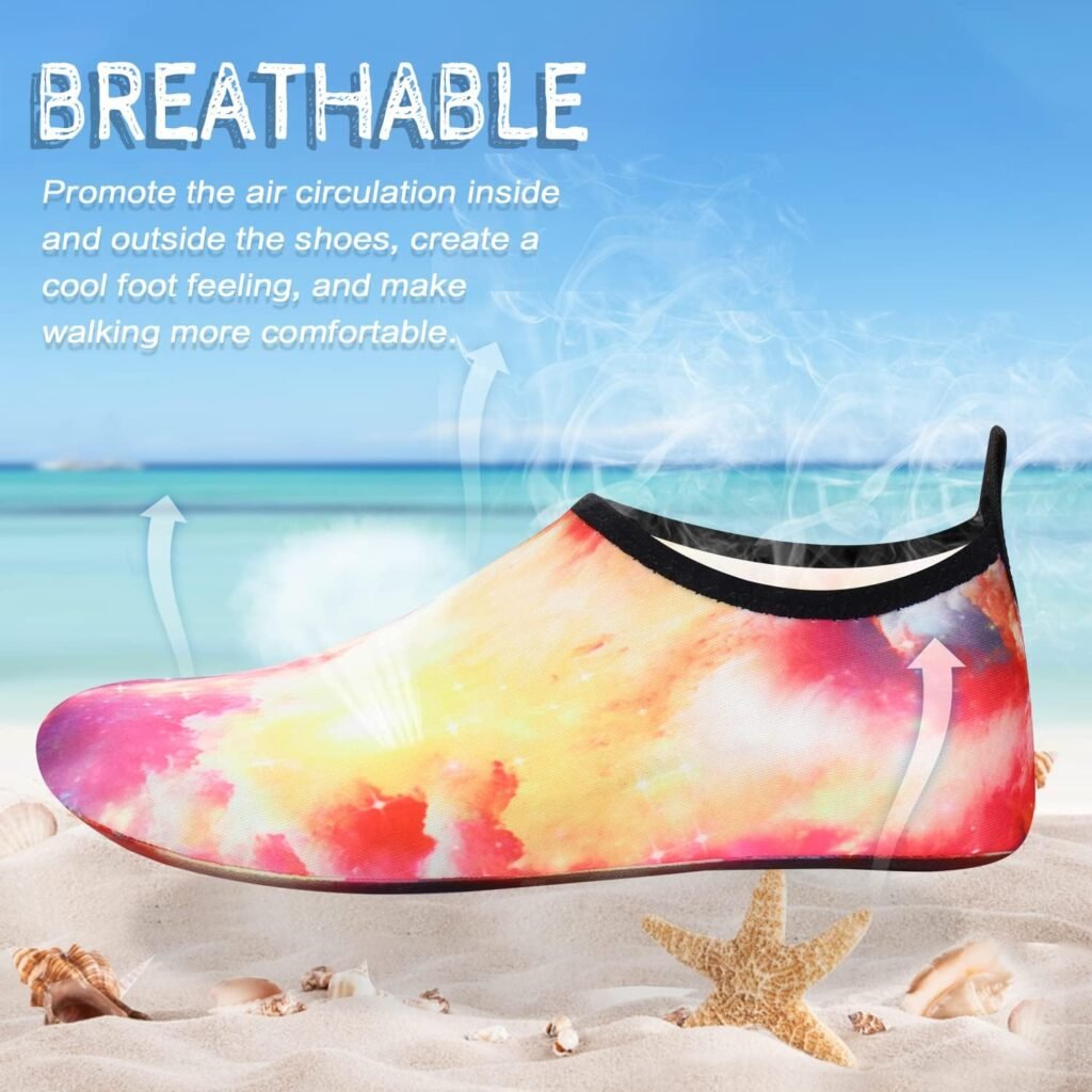 ANLUKE Water Shoes Barefoot Aqua Yoga Socks Quick-Dry Beach Swim Surf Shoes for Women Men