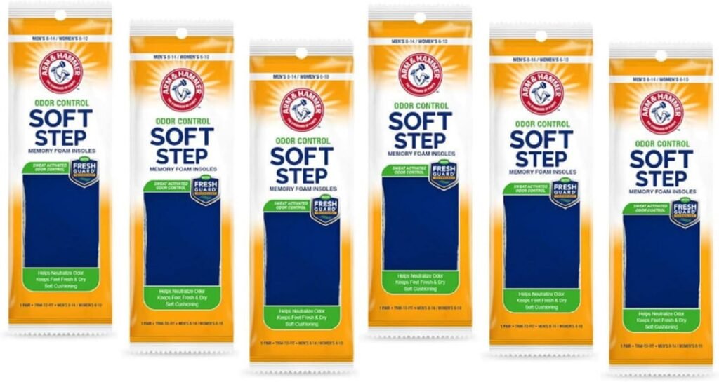 Arm  Hammer Soft Step Memory Foam Insoles (M 8-14/W 6-10)