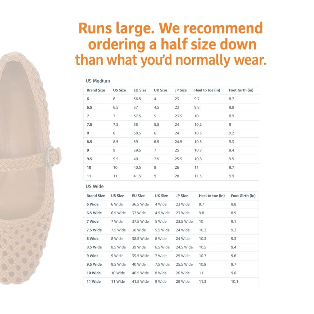 CUSHIONAIRE Weston Women’s Hand Woven Dressy Ballet Flats – Faux Leather Mary Jane with Adjustable Strap  Memory Foam