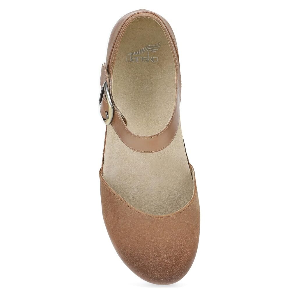 Dansko Mae Mary Jane for Women - Dual-Density Cork/EVA Midsole and Lightweight Rubber Outsole Provide Durable and Comfortable Ride on Patented Stapled Construction