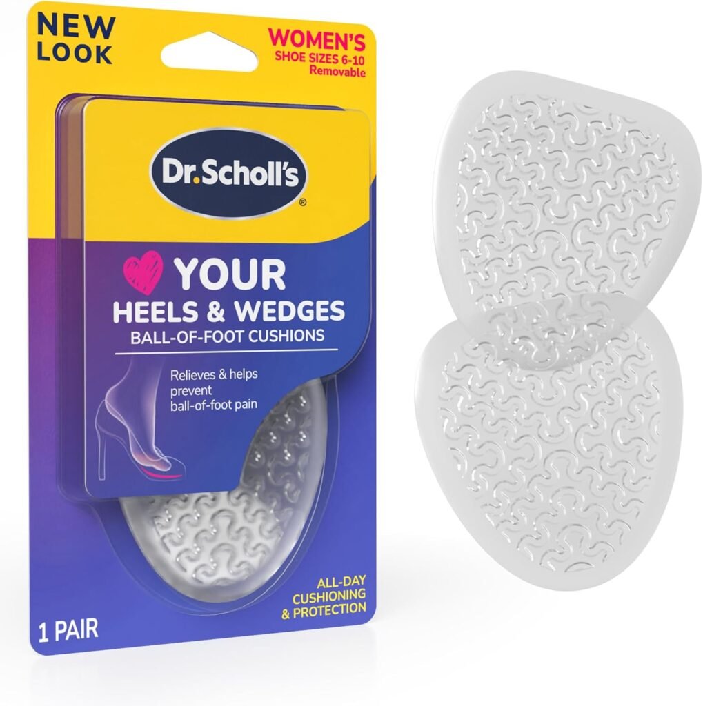 Dr. Scholls Ball of Foot Cushions for High Heels (One Size) // Relieve and Prevent Ball of Foot Pain with Discreet Cushions That Absorb Shock and Make High Heels More Comfortable