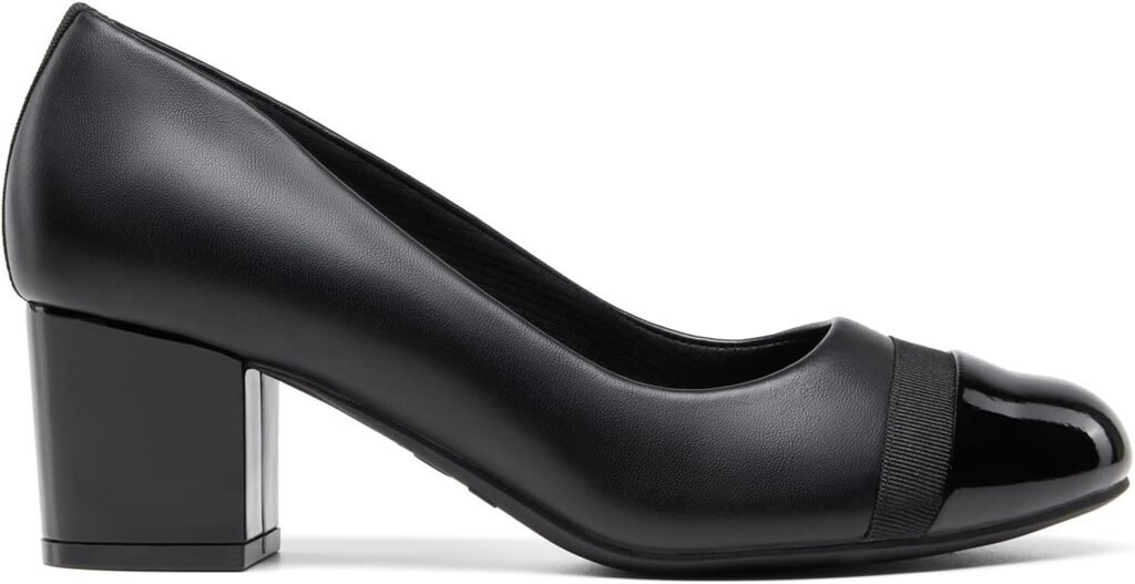 DREAM PAIRS Womens Pumps Low Chunky Block Heel Dress Shoes Closed Round Toe Comfortable Heels