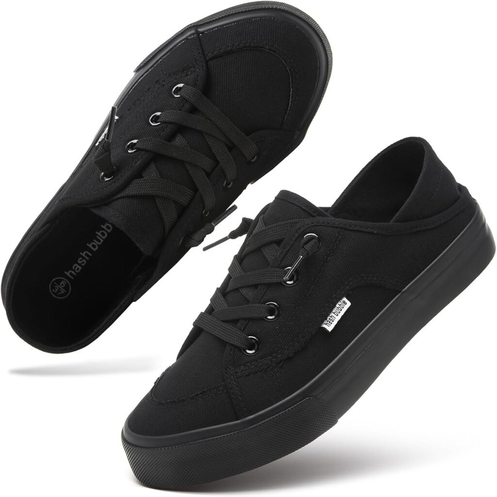 hash bubbie Womens Slip on Shoes Canvas Shoes Non Slip Fashion Sneakers for Women Low Top Loafers