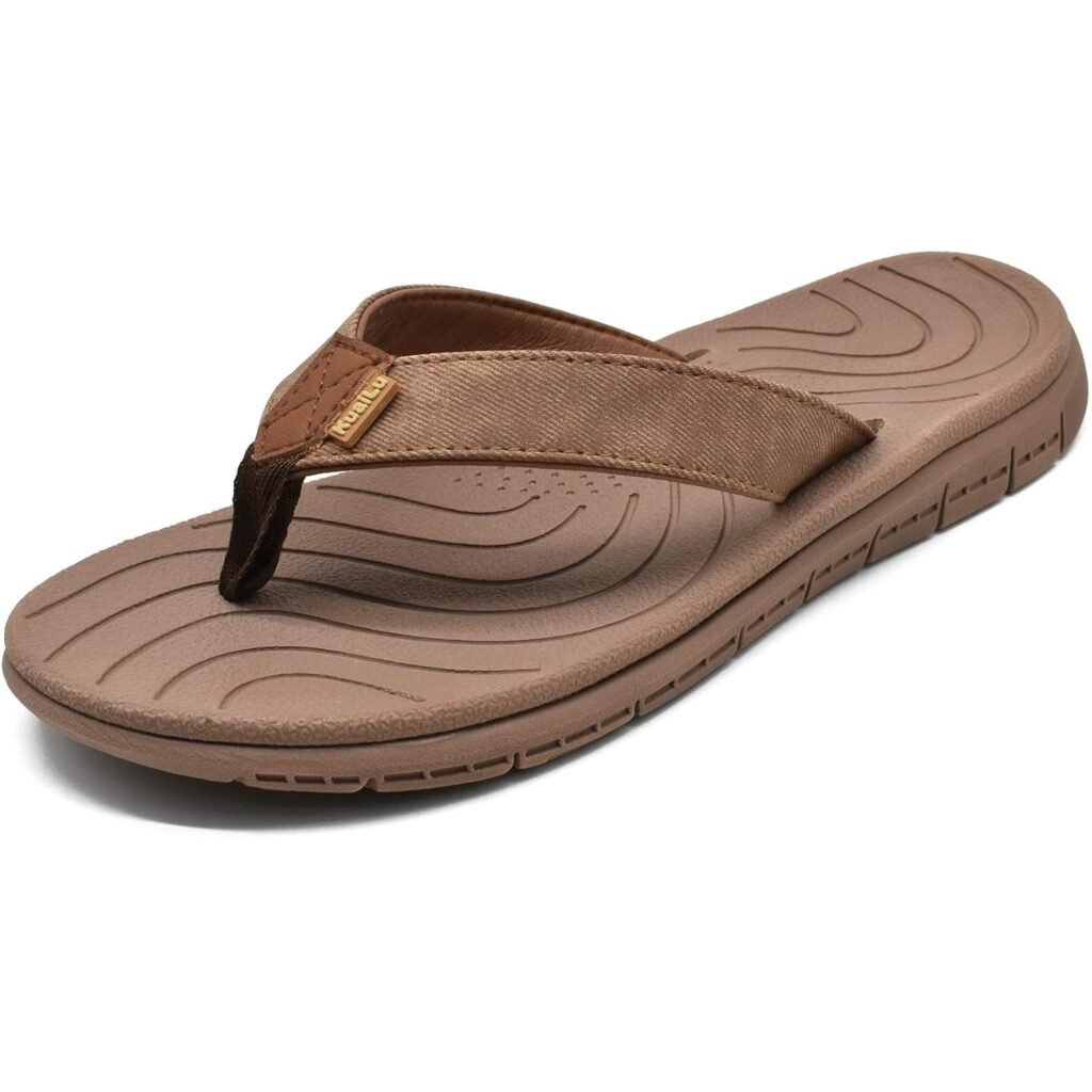 KuaiLu Womens Casual Flip Flops Yoga Mat Comfortable Cushion Arch Support Walking Thong Sandals Lightweight Non-Slip Summer Beach Slippers