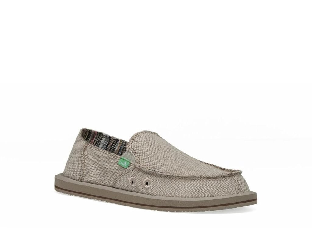 Sanuk Womens Donna Hemp Loafers | Womens Shoes | Slip On Shoes for Women | Womens Slip-on Loafers | Memory Foam Footbed