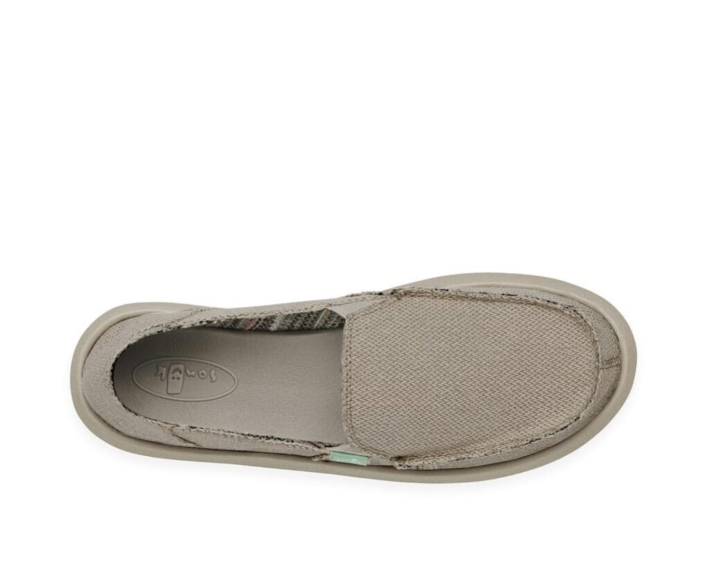 Sanuk Womens Donna Hemp Loafers | Womens Shoes | Slip On Shoes for Women | Womens Slip-on Loafers | Memory Foam Footbed
