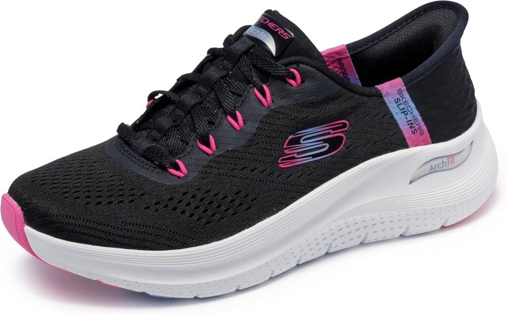 Skechers Womens Arch Fit 2.0 Easy Chic Hands Free Slip-ins Sneaker