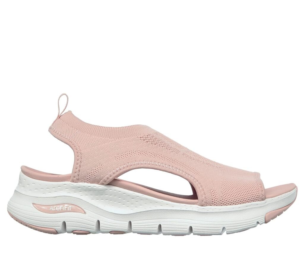 Skechers Womens Arch Fit-City Catch Knit Slip-On Sandals