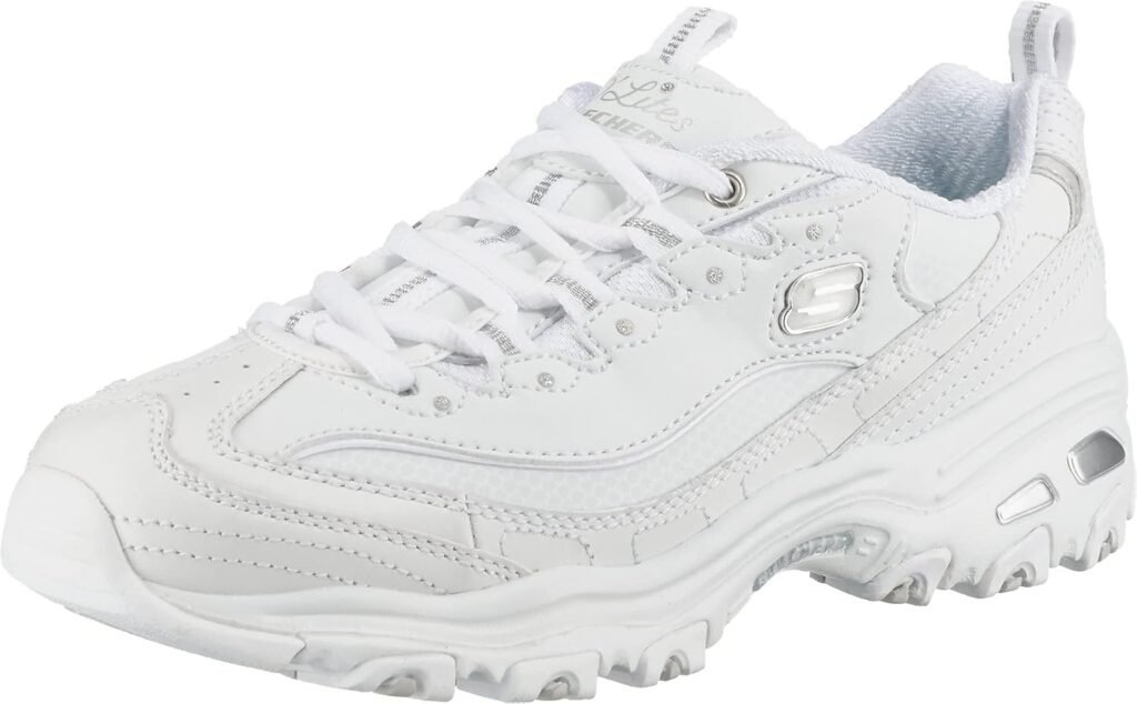 Skechers Womens DLites Fresh Start Memory Foam Lace-up Sneaker Fashion