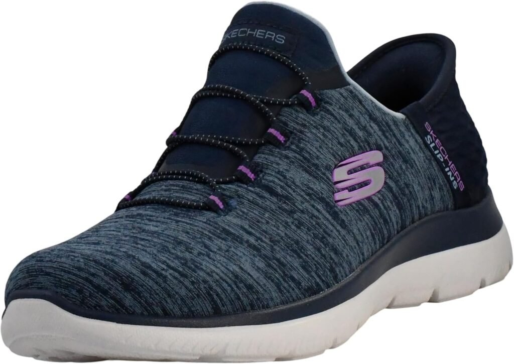 Skechers Womens Summits Hands-Free Slip-Ins – Memory Foam Insole, Heel Pillow, Vegan Materials Sneakers