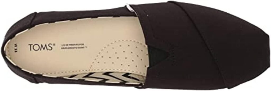 TOMS Womens Alpargata Recycled Cotton Canvas Loafer Flat