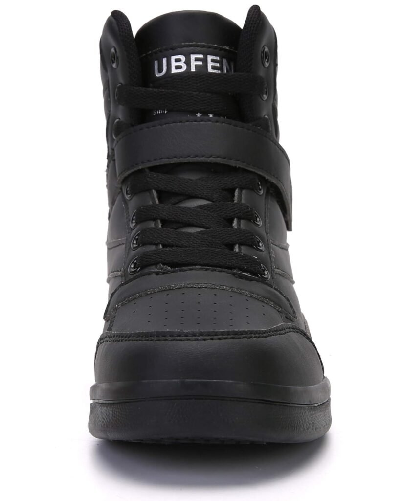 UBFEN Womens High Top Ankle Support Sneakers Vibrant Colour Hidden Wedge Heel Retro 80s Tennis Shoes for Girls Cosplay Removable Insole Backpacking Boots