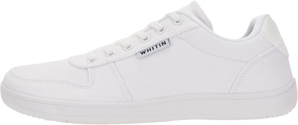 WHITIN Wide Toe Box Barefoot Sneakers for Women | Lightweight Canvas Minimalist Shoes